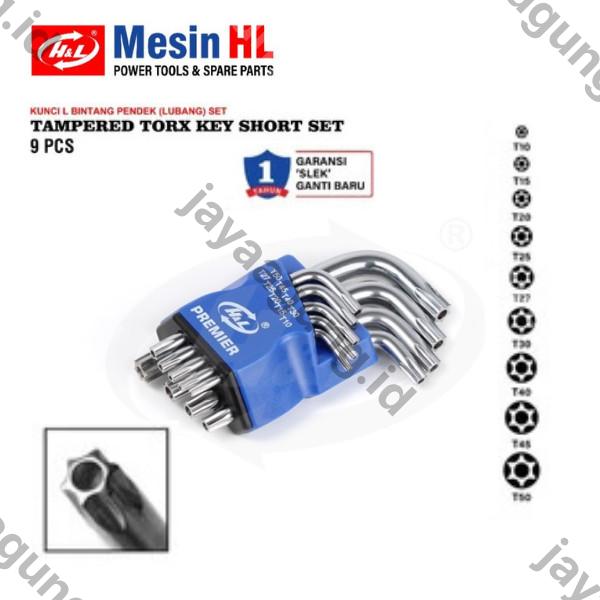 KUNCI L SET TORX PENDEK H&L 9PCS (HHTT0004)