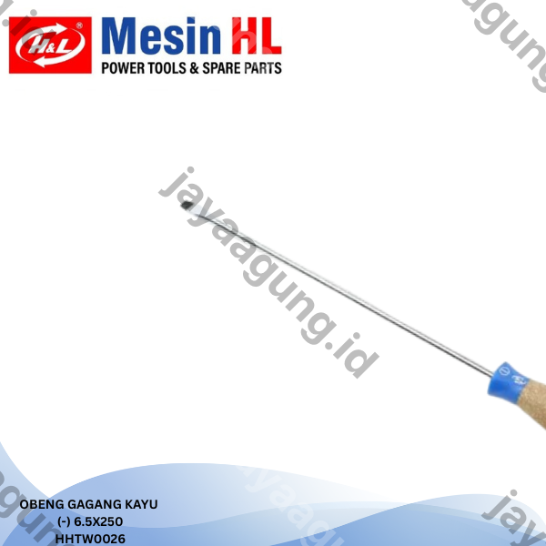 Gambar OBENG GAGANG KAYU H&L 6.5X250(-) HHTW0026 ke-3