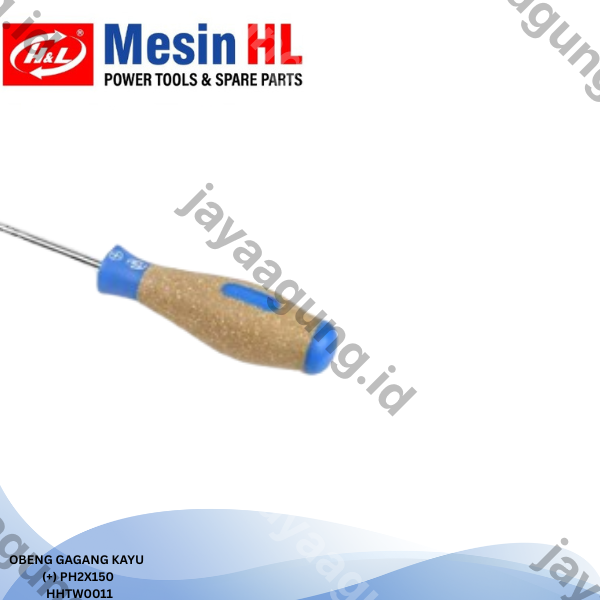 Gambar OBENG GAGANG KAYU H&L PH2X150(+) HHTW0011 ke-4