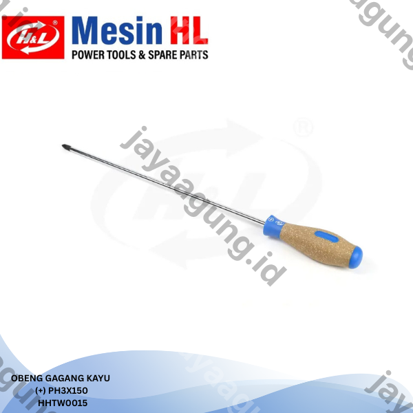 Gambar OBENG GAGANG KAYU H&L PH3X150(+) HHTW0015 ke-2