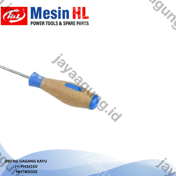 Gambar OBENG GAGANG KAYU H&L PH3X150(+) HHTW0015 ke-4