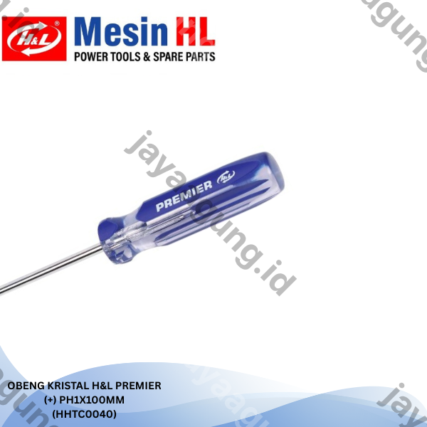 Gambar OBENG KRISTAL H&L PREMIER (+)PH1X100MM (HHTC0040) ke-4