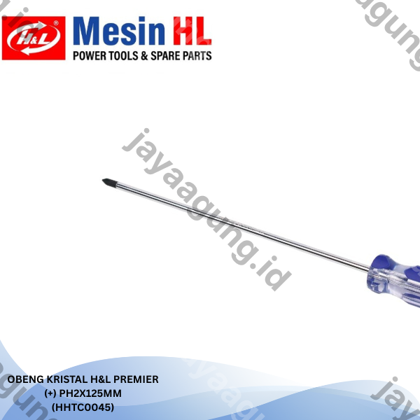 Gambar OBENG KRISTAL H&L PREMIER (+)PH2X125MM (HHTC0045) ke-3