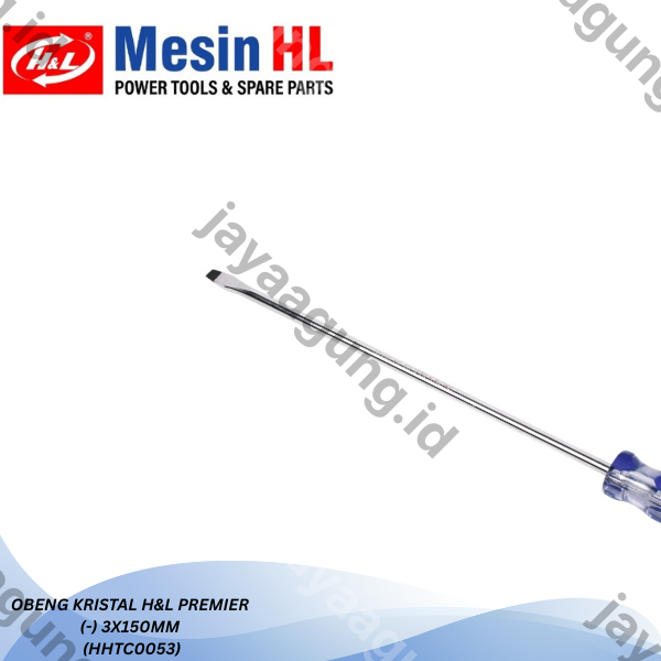Gambar OBENG KRISTAL H&L PREMIER (-)3X150MM (HHTC0053) ke-3
