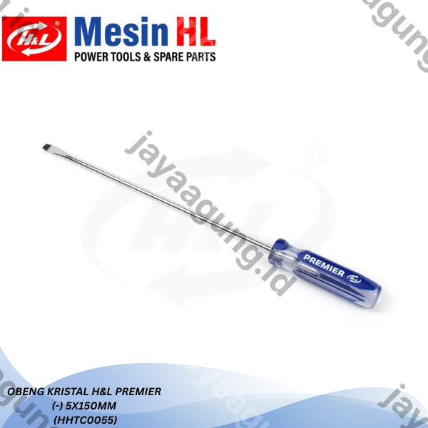 OBENG KRISTAL H&L PREMIER (-)5X150MM (HHTC0055)