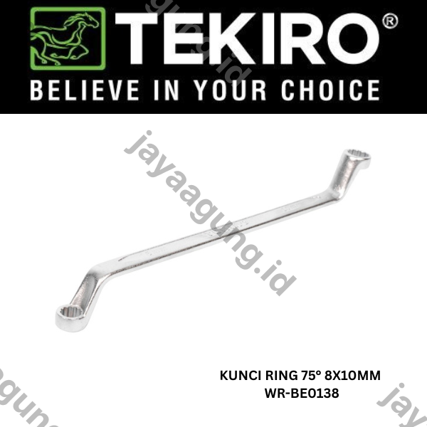 Gambar KUNCI RING 75° TEKIRO 8X10MM WR-BE0138 ke-3
