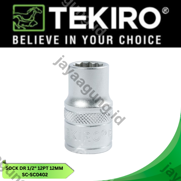 Gambar SOCK DR 1/2" TEKIRO 12PT 12MM SC-SC0402 ke-3