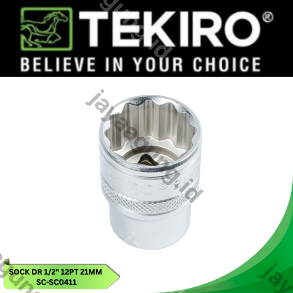 Gambar SOCK DR 1/2" TEKIRO 12PT 21MM SC-SC0411 ke-4