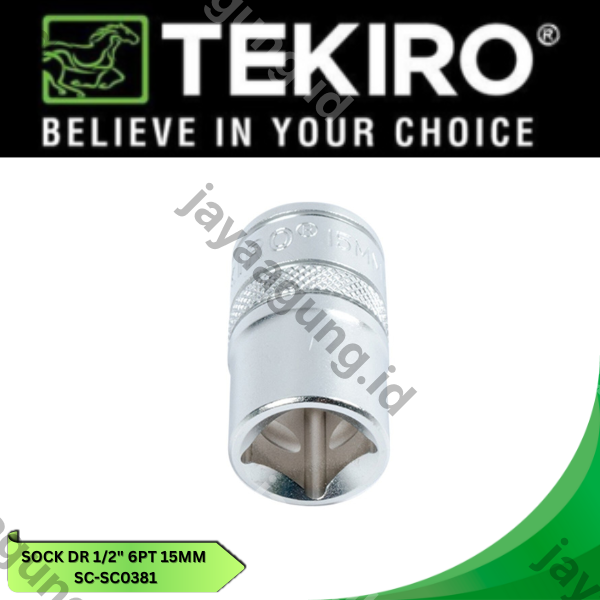 Gambar SOCK DR 1/2" TEKIRO 6PT 15MM SC-SC0381 ke-3
