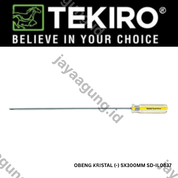 Gambar OBENG KRISTAL TEKIRO (-) 5X300MM SD-IL0837 ke-3