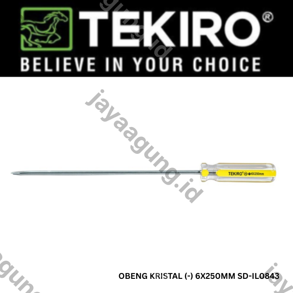 Gambar OBENG KRISTAL TEKIRO (-) 6X250MM SD-IL0843 ke-3