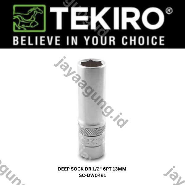 Gambar DEEP SOCK TEKIRO DR 1/2" 6PT 13MM SC-DW0491 ke-2
