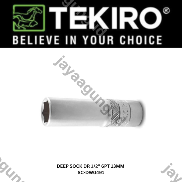 Gambar DEEP SOCK TEKIRO DR 1/2" 6PT 13MM SC-DW0491 ke-3