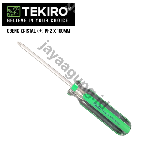 Gambar OBENG KRISTAL TEKIRO (+) PH2X100MM (6) SD-IL0809 ke-2